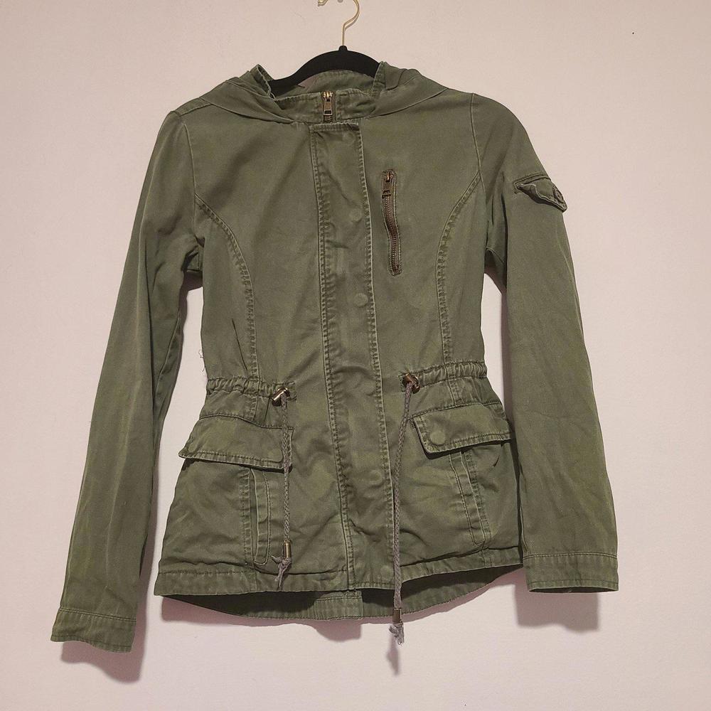 Women's Sky and Sparrow Green Utility Jacket Size Small S